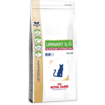 Лечебный сухой корм для котов Royal Canin Urinary S/O Olfactory Attraction Feline 0,4 кг