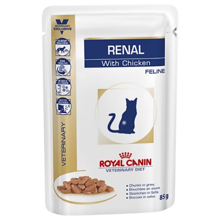 Лечебный влажный корм для котов Royal Canin Renal With Chicken Feline 85 г