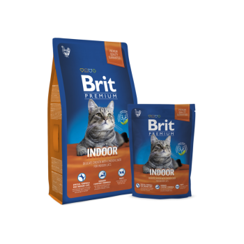 Сухой корм для котов Brit Premium Cat Indoor 0,3 кг