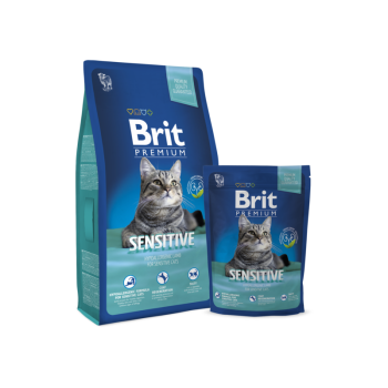 Сухой корм для котов Brit Premium Cat Sensitive 1,5 кг