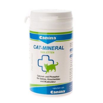 Минеральный комплекс для кошек Canina «Cat-Mineral» 300 таблеток, 150 г