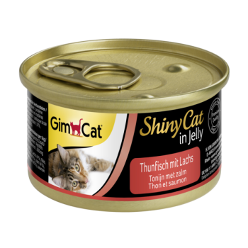 Влажный корм для котов GimCat ShinyCat in Jelly с тунцом и лососем 70 г