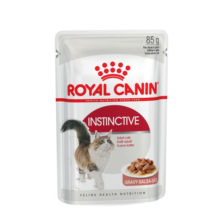 Акция 8+4! Влажный корм для кошек Royal Canin Instinctive Sauce 85 г х 12 шт