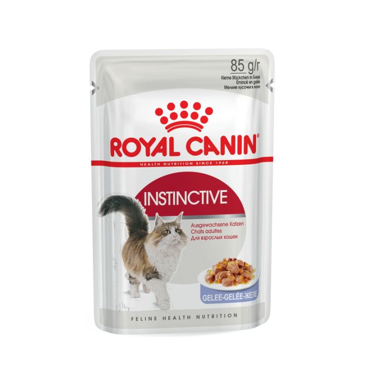 Акция 8+4! Влажный корм для кошек Royal Canin Instinctive Jelly 85 г х 12 шт