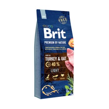 Сухой корм для собак Brit Premium Light Turkey & Oats 15 кг