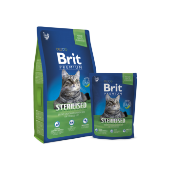 Сухой корм для котов Brit Premium Cat Sterilised 0,8 кг