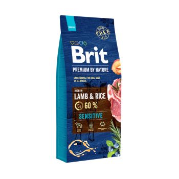 Сухой корм для собак Brit Premium Sensitive Lamb & Rice 3 кг