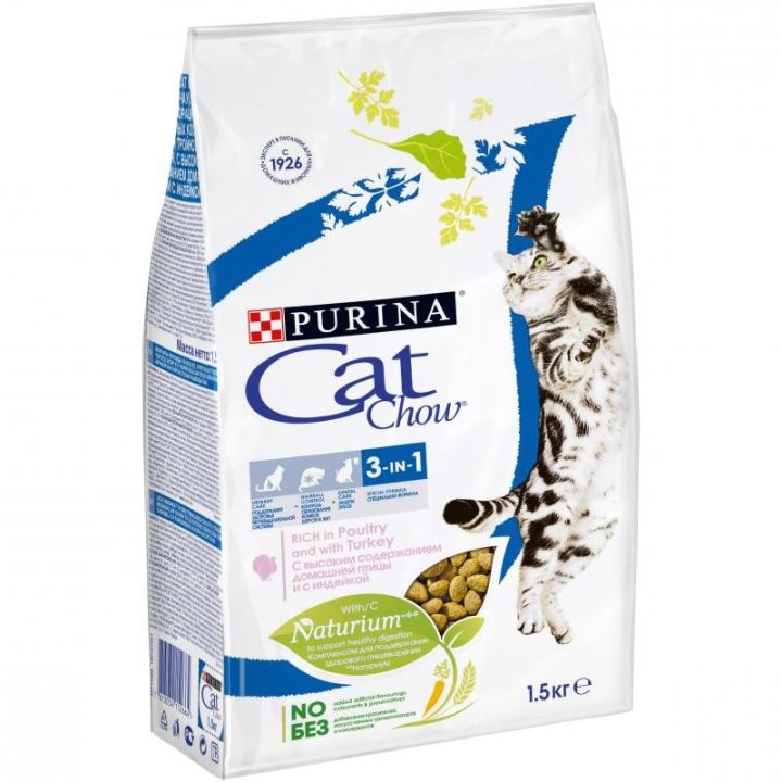 Сухой корм для котов Purina Cat Chow 3 in 1 15 кг