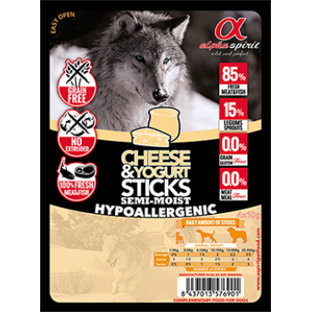 Лакомство для собак Alpha Spirit Sticks Cheese & Yogurt 40 г х 16 шт