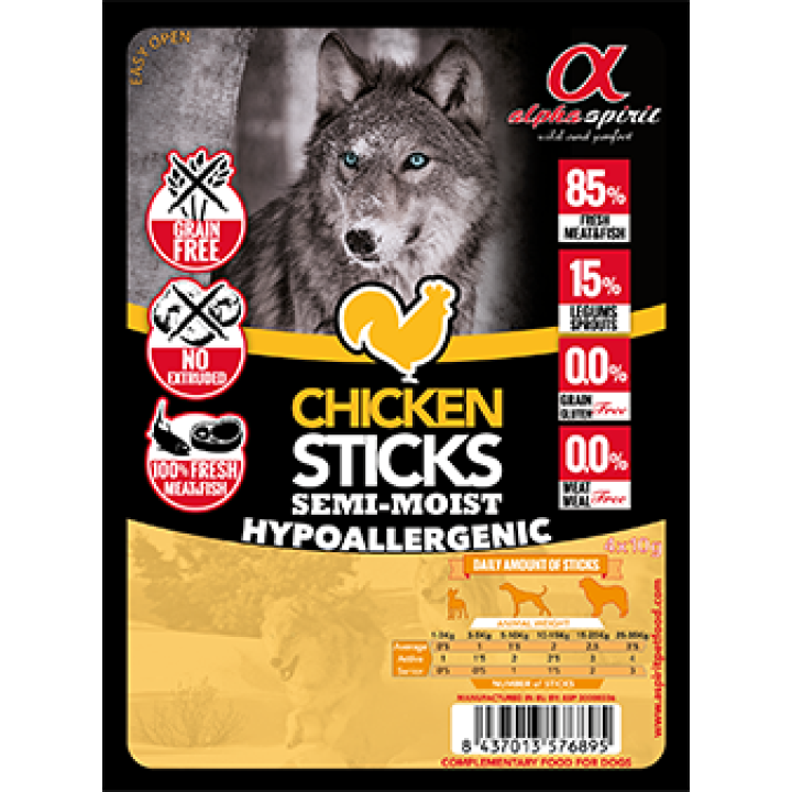Лакомство для собак Alpha Spirit Sticks Chicken 40 г х 4 шт