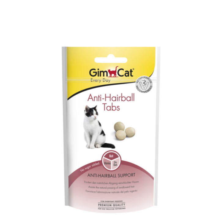 Таблетки для выведения шерсти из желудка кошек GimCat Anti-Hairball Tabs 40 г