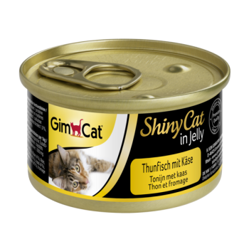 Влажный корм для котов GimCat ShinyCat Jelly с тунцом и сыром 70 г