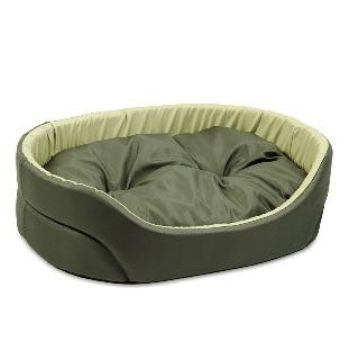Лежак для собак Природа Омега, хаки/оливка, 43х34х13 см