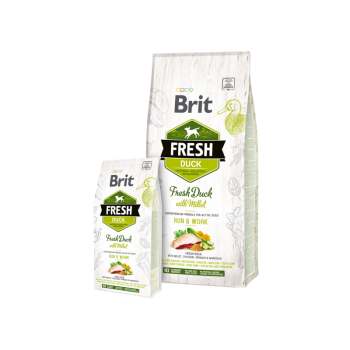 Сухой корм для собак Brit Fresh Duck with Millet Adult Run & Work 2,5 кг