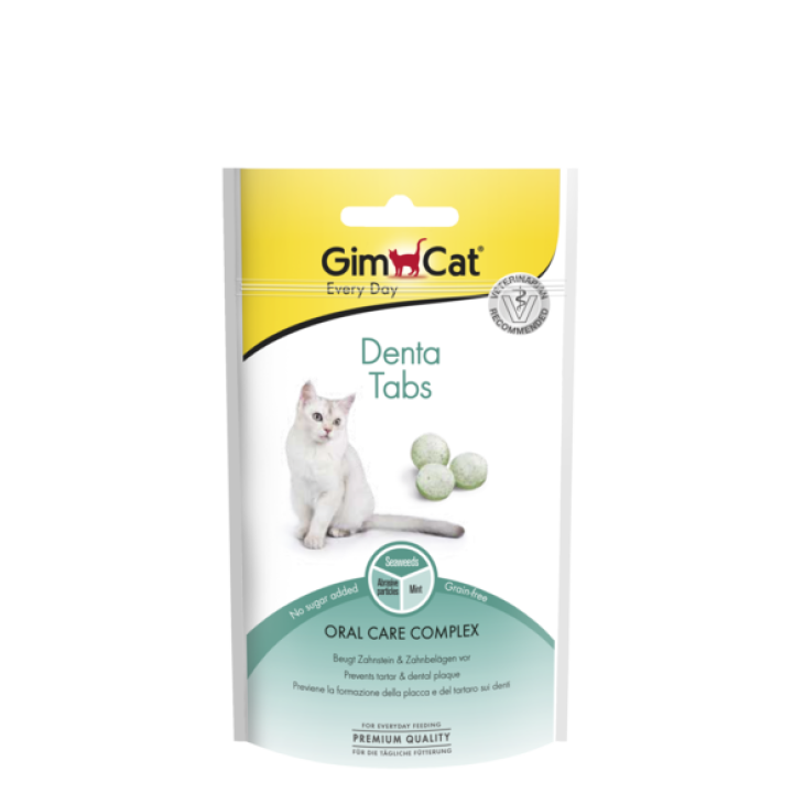 Таблетки для здоровья зубов кошек GimCat Denta Tabs 40 г