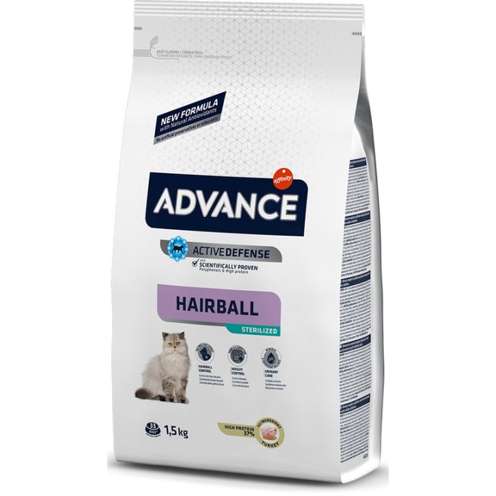 Сухой корм для кошек Advance Sterilized Hairball 10 кг