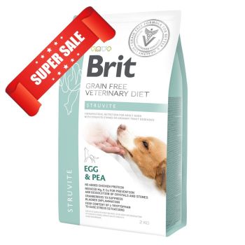 Сухой корм для собак Brit Grain Free Veterinary Diet Struvite Egg & Pea 2 кг