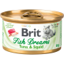 Влажный корм для кошек Brit Fish Dreams Tuna & Squid 80 г