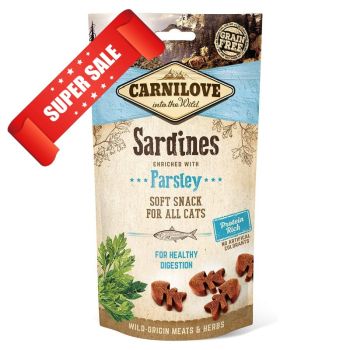Лакомство для чувствительного пищеварения кошек Carnilove Sardine with Parsley For Healthy Digestion 50 г