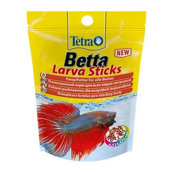 Сухой корм для аквариумных рыб Tetra в палочках «Betta Larva Sticks» 5 г (для петушков)