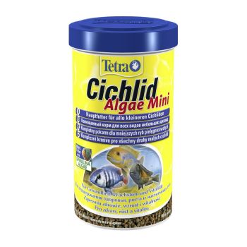 Сухой корм для аквариумных рыб Tetra в гранулах «Cichlid Algae Mini» 500 мл (для всех цихлид)