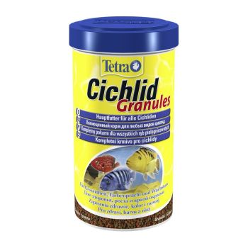 Сухой корм для аквариумных рыб Tetra в гранулах «Cichlid Granules» 500 л (для всех цихлид)