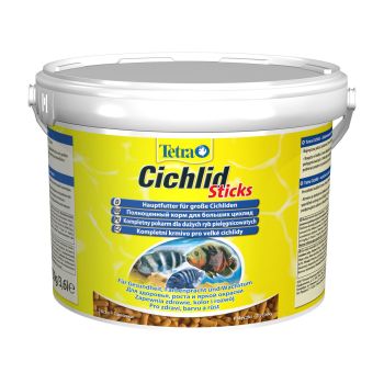 Сухой корм для аквариумных рыб Tetra в палочках «Cichlid Sticks» 10 л (для всех цихлид)