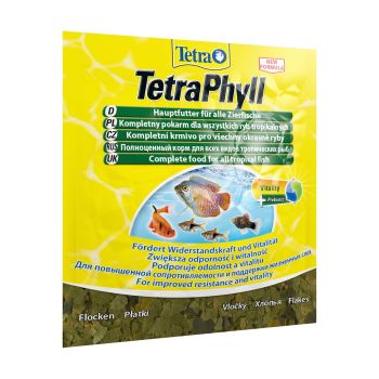 Сухой корм для аквариумных рыб Tetra в хлопьях «TetraPhyll» 12 г (для травоядных рыб)