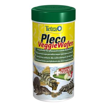 Сухой корм для аквариумных рыб Tetra в пластинках «Pleco Veggie Wafers» 100 мл (для травоядных донных рыб)