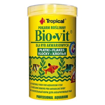 Сухой корм для аквариумных рыб Tropical в хлопьях «Bio-Vit» 500 мл (для травоядных рыб)