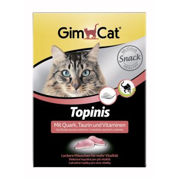 Лакомство для кошек GimCat Topinis 180 шт. (творог)