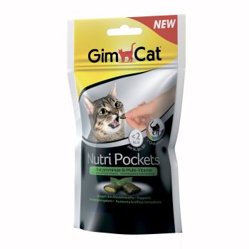 Лакомство для кошек GimCat Nutri Pockets 60 г (ассорти)