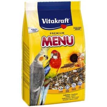 Корм для нимф и больших попугаев Vitakraft Premium Menu 1 кг