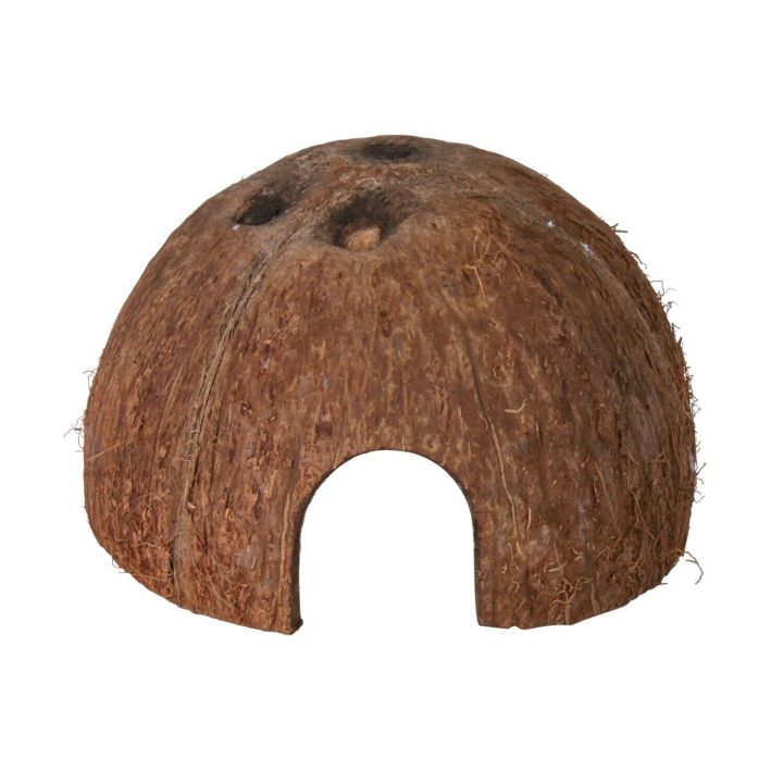 Декорация для террариума Trixie Домики кокосовые d=8/10/12 см, 3 шт. (натуральные материалы)