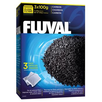 Наполнитель для фильтра Fluval «Carbon» активированный уголь (3 x 100 г)