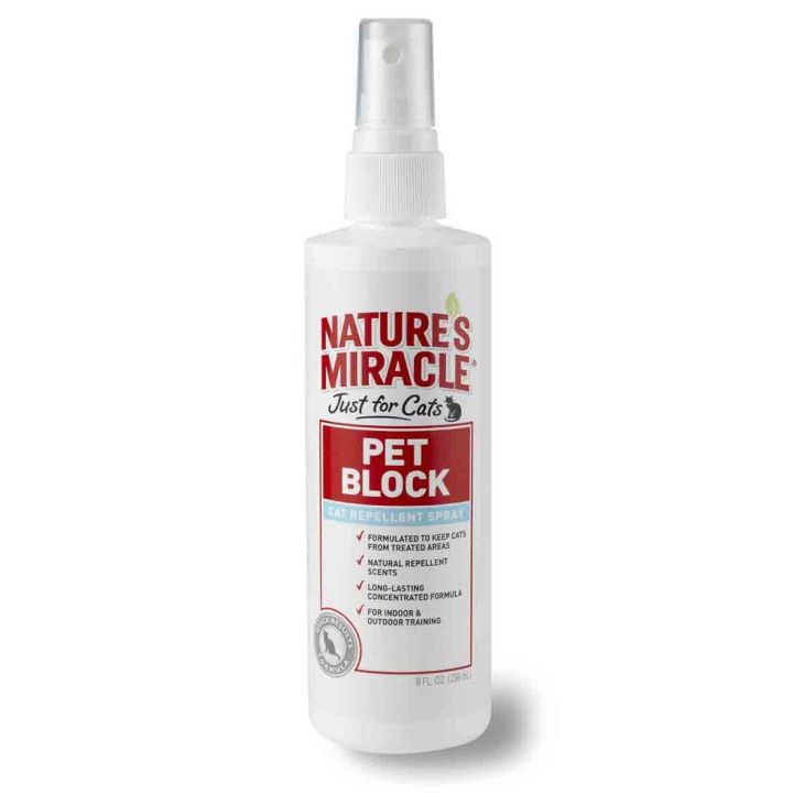 Спрей-отпугиватель для кошек Nature's Miracle «Pet Block Repellent Spray» 236 мл (для отпугивания от мест, объектов, зон)