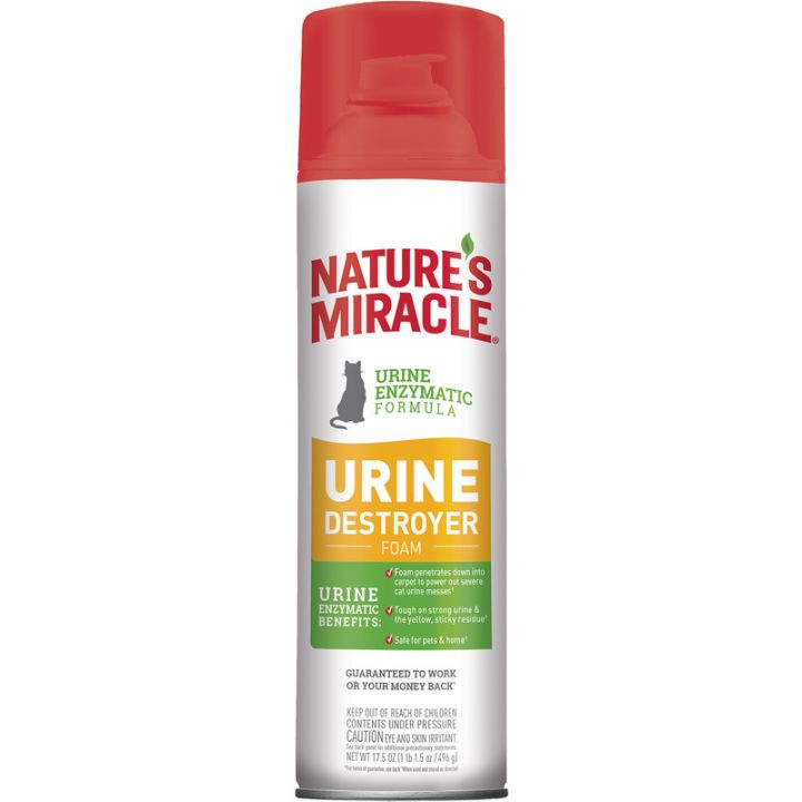 Аэрозоль-пена для устранения запаха мочи кошек 8in1 Natures Miracle Urine Destroyer 518 мл