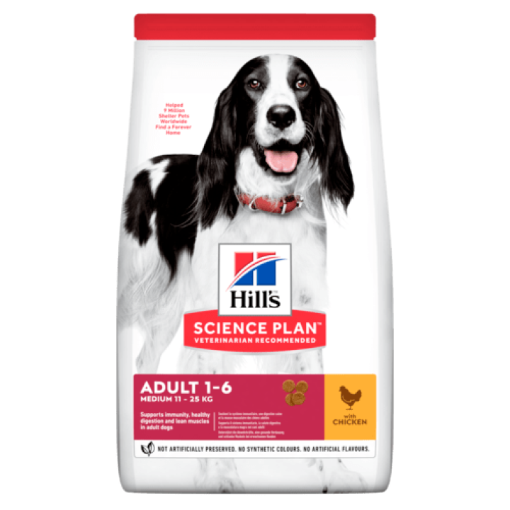 Сухой корм для собак Hill's Science Plan Canine Adult Medium Chicken 2,5 кг
