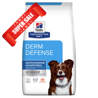 Лечебный сухой корм для собак Hill's Prescription Diet Canine Derm Defense Environmental Sensitivities Chicken 2 кг Акция