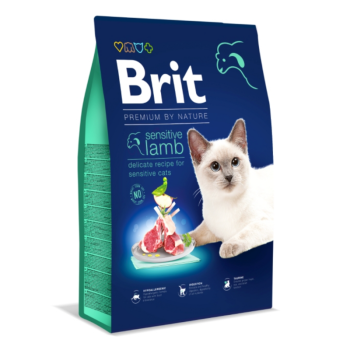 Сухой корм для кошек Brit Premium by Nature Sensitive Lamb 1,5 кг Акция