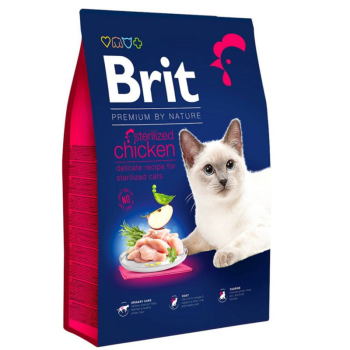Сухой корм для кошек Brit Premium by Nature Sterilized Chicken 300 г Акция