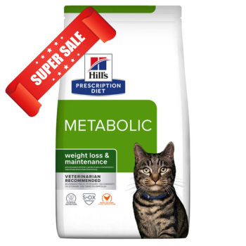 Лечебный корм для котов Hill's Prescription Diet Feline Metabolic Weight Loss & Maintenance Chicken 3 кг Акция