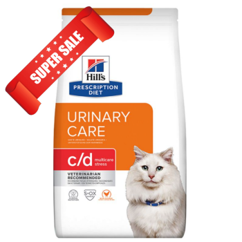 Лечебный сухой корм для котов Hill's Prescription Diet Feline Urinary Care c/d Multicare Stress Chicken 400 г Акция