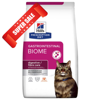 Лечебный сухой корм для котов Hill's Prescription Diet Feline Gastrointestinal Biome Digestive / Fibre Care Chicken 1,5 кг Акция