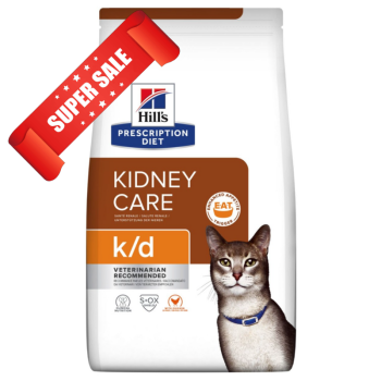 Лечебный сухой корм для котов Hill's Prescription Diet Feline Kidney Care k/d Chicken 400 г Акция