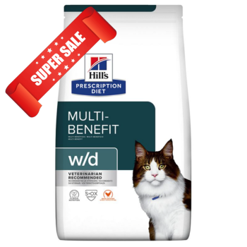 Лечебный сухой корм для котов Hill's Prescription Diet Feline Multi-Benefit w/d Chicken 1,5 кг Акция