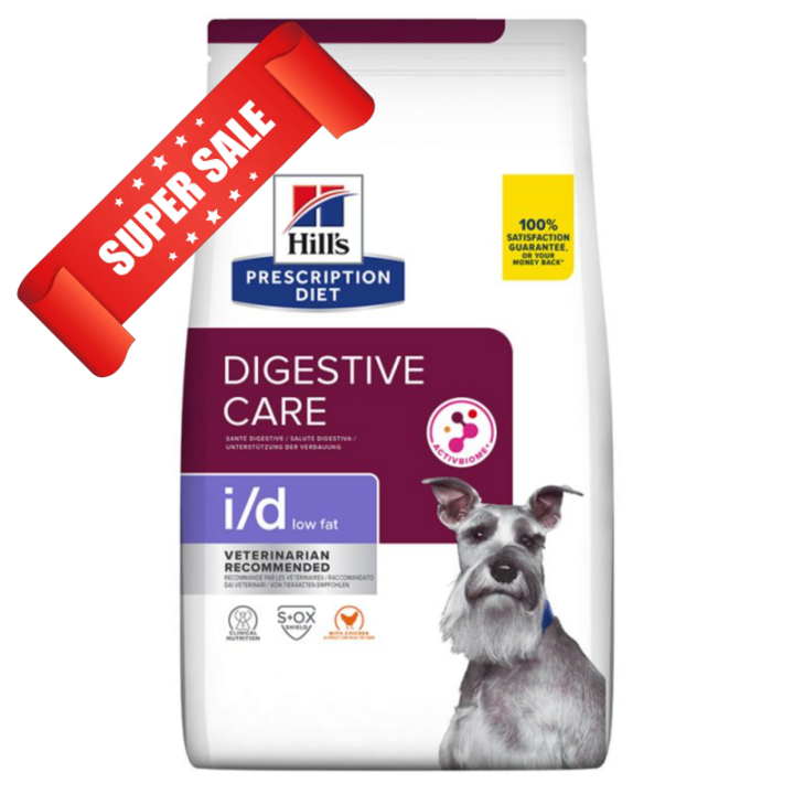 Лечебный сухой корм для собак Hill's Prescription Diet Canine Digestive Care i/d Low Fat Chicken 1,5 кг Акция