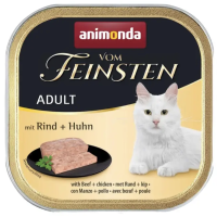Влажный корм для котов Animonda Vom Feinsten Adult Rind + Huhn 100 г Анимонда Говядина и Курица Акция