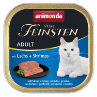 Влажный корм для кошек Animonda Vom Feinsten Adult 100 г - лосось и креветки Анимонда Акция