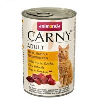 Animonda Carny Adult Beef, Chicken + Duck hearts 200 г Анимонда консервы для котов Акция